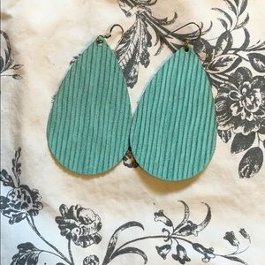 Nickel & Suede leather earrings